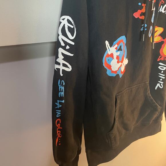 Rolling Loud Shady Spores Hoodie LA 2021 SZ Small Heavy Duty Black Streetwear - Picture 7 of 16